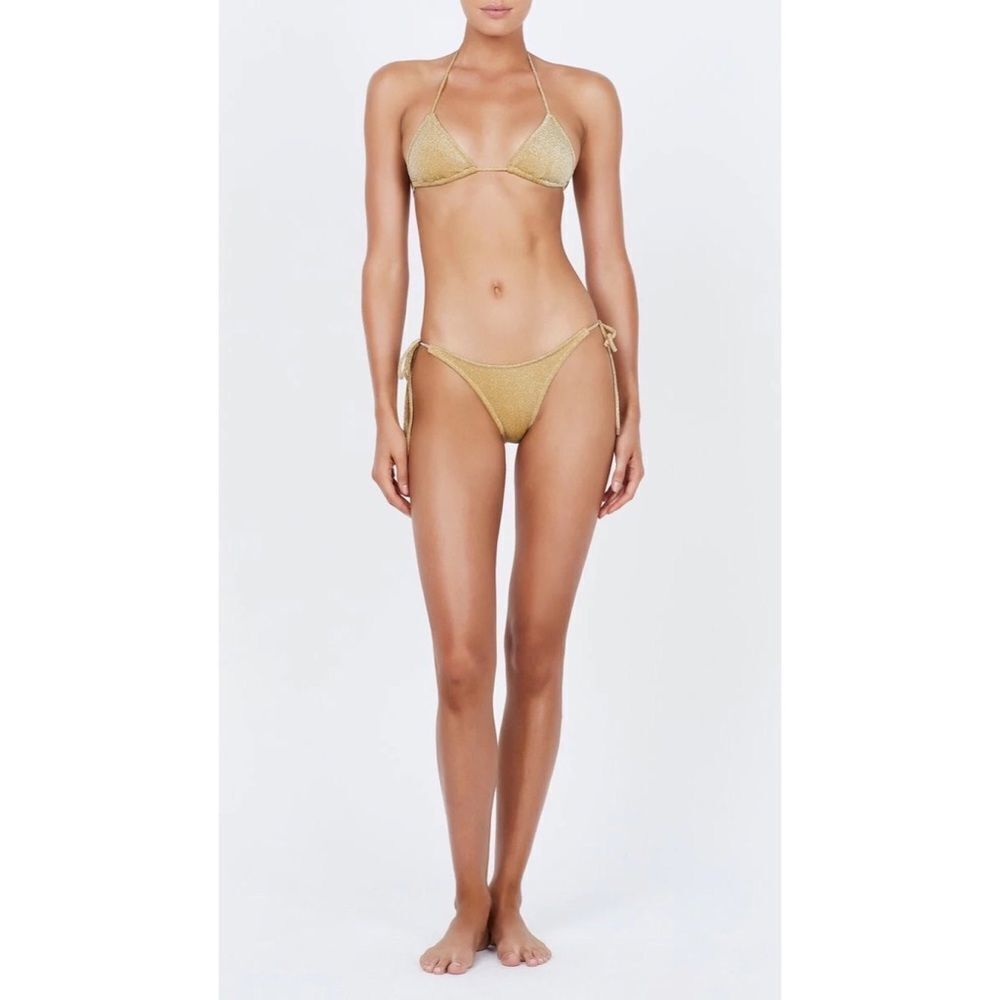 TRIANGL VINCA GOLD SET NEW WITH TAGS + BAG - Picture 3 of 8